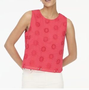 J.Crew eyelet shell tank top